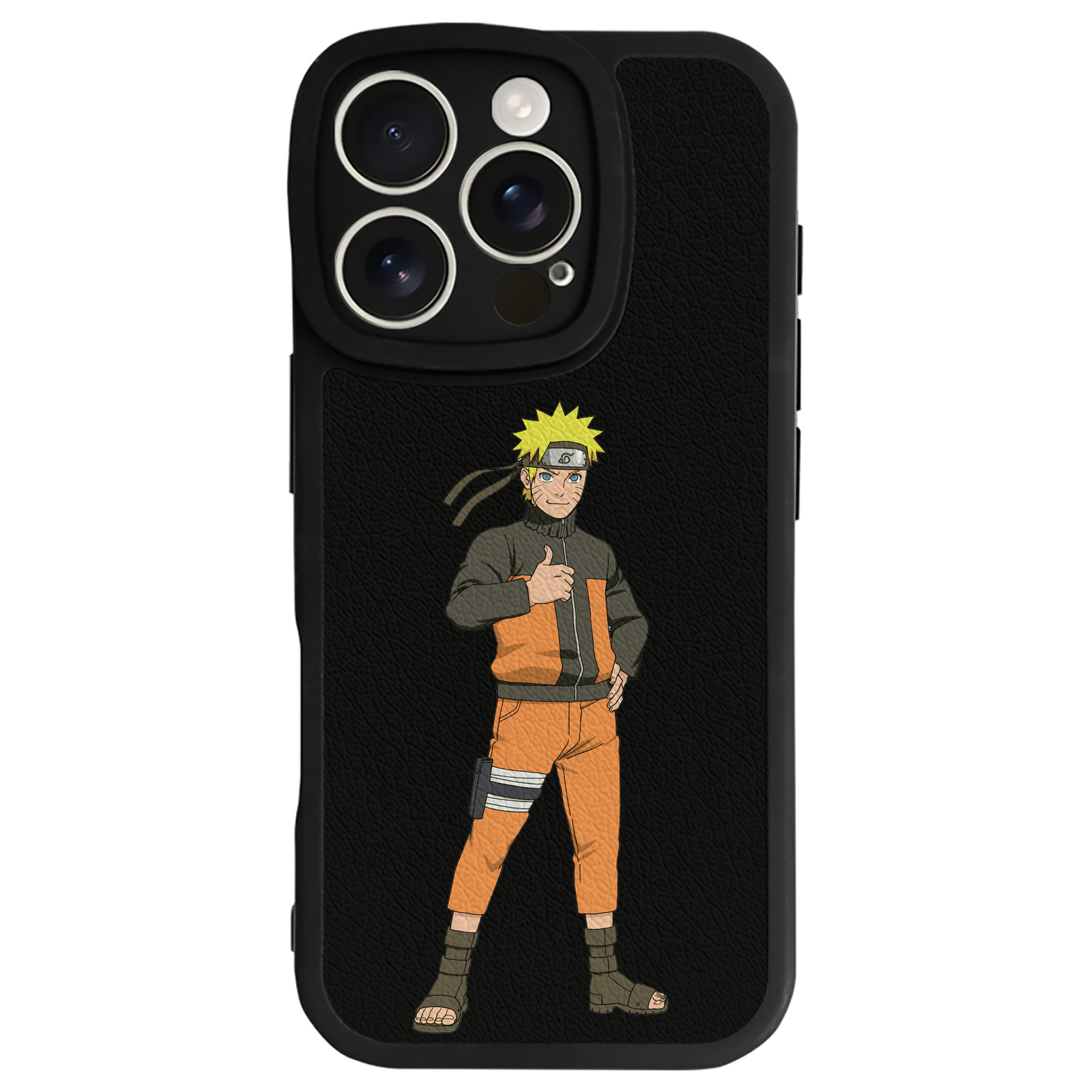 （画像用） NARUTO -ナルト- うずまき ナルト Uzumaki Naruto 【iPhone 16シリーズ対応】シリコンスマホケース（レザー調） 材質：シリコン